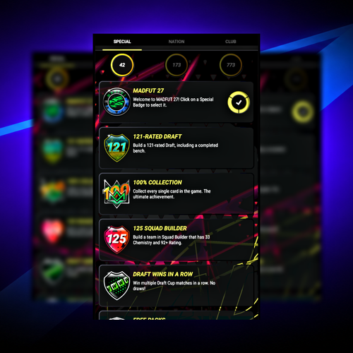 Madfut 27 100% Achievements